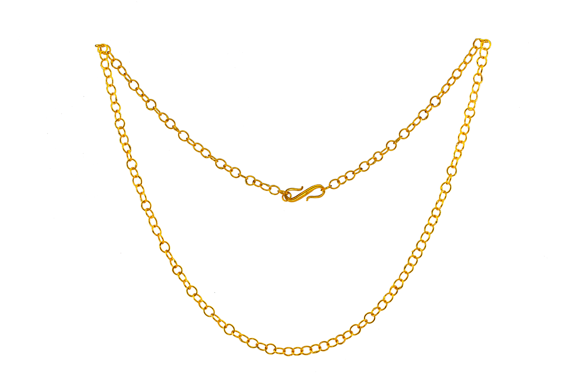 Small Link Chain in 22k Gold, 48 cm