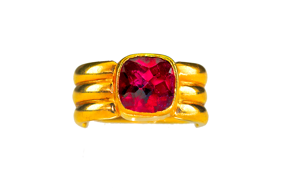 Crimson Glow Rhodolite Garnet Ring